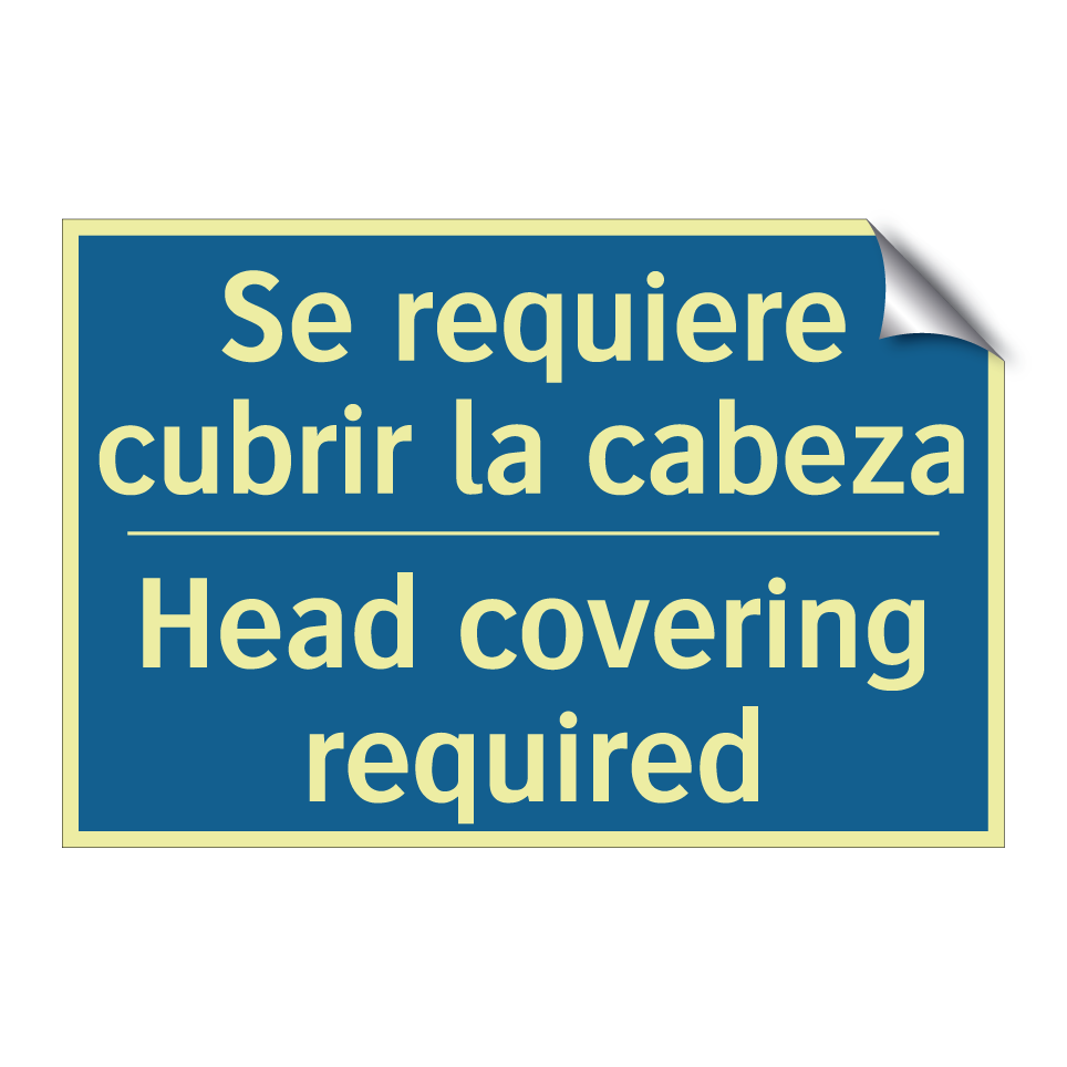 Se requiere cubrir la cabeza - Head covering required