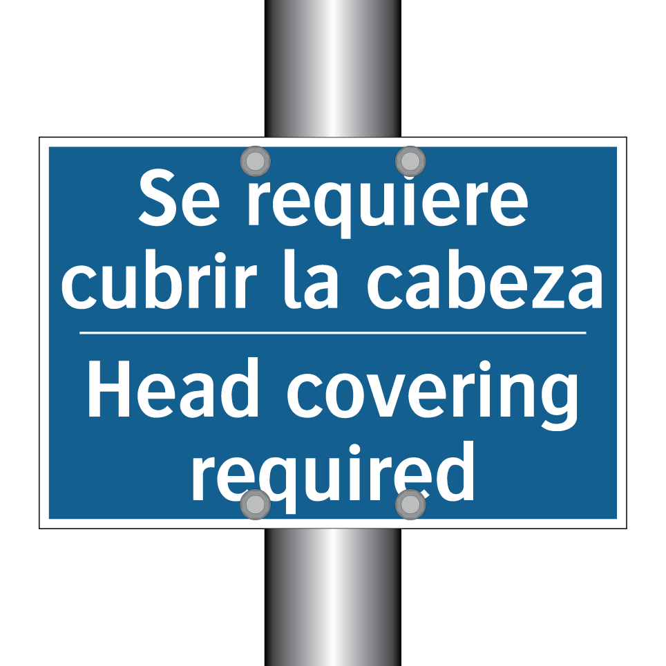 Se requiere cubrir la cabeza - Head covering required