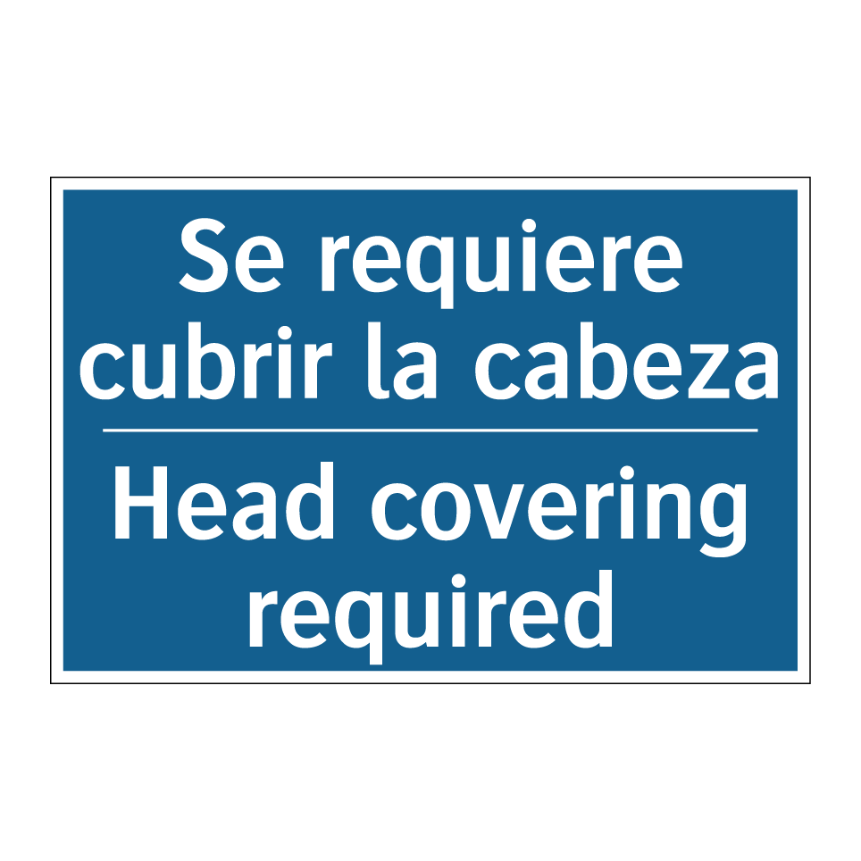 Se requiere cubrir la cabeza - Head covering required