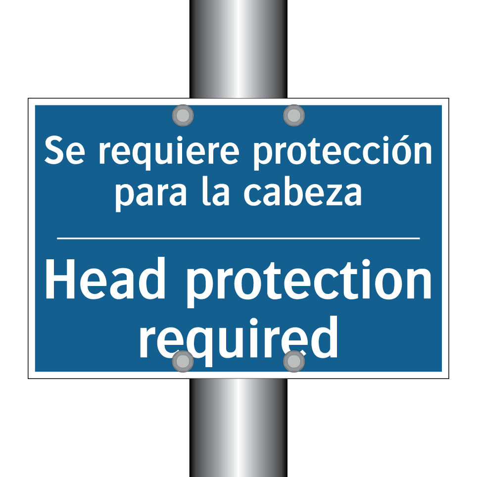 Se requiere protección para la  /.../ - Head protection required