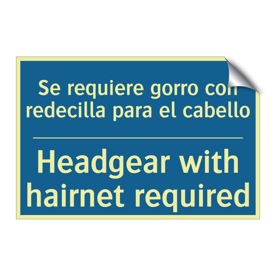 Se requiere gorro con redecilla  /.../ - Headgear with hairnet required