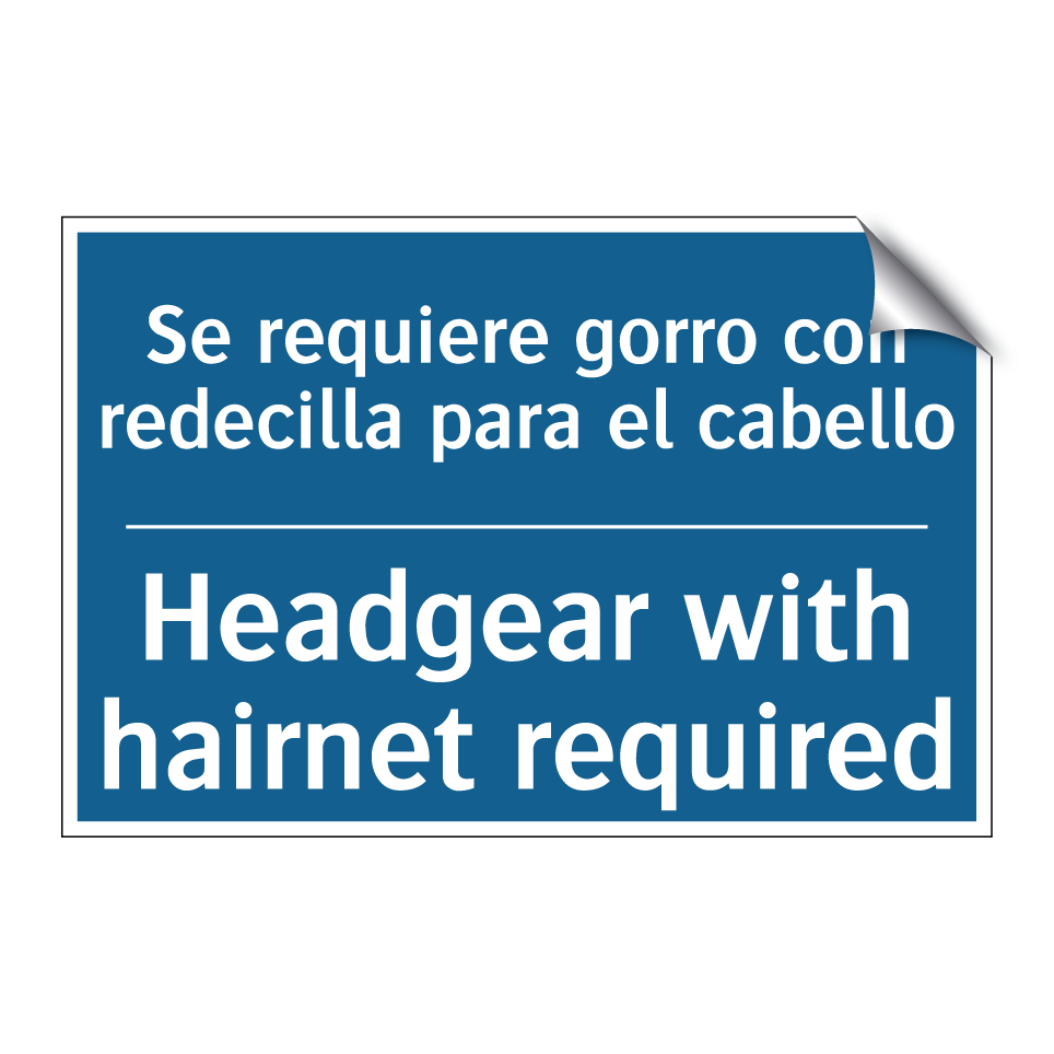 Se requiere gorro con redecilla  /.../ - Headgear with hairnet required