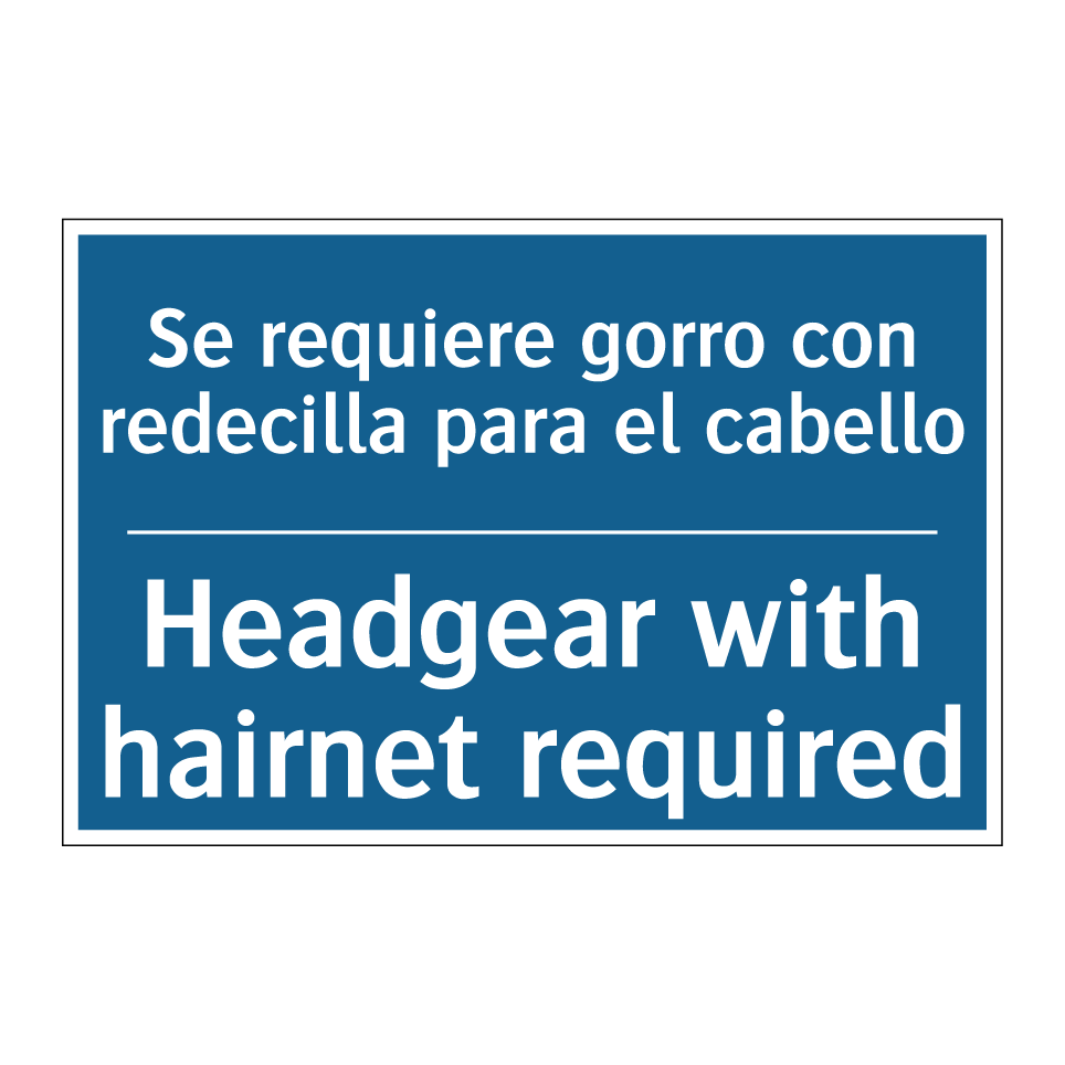 Se requiere gorro con redecilla  /.../ - Headgear with hairnet required