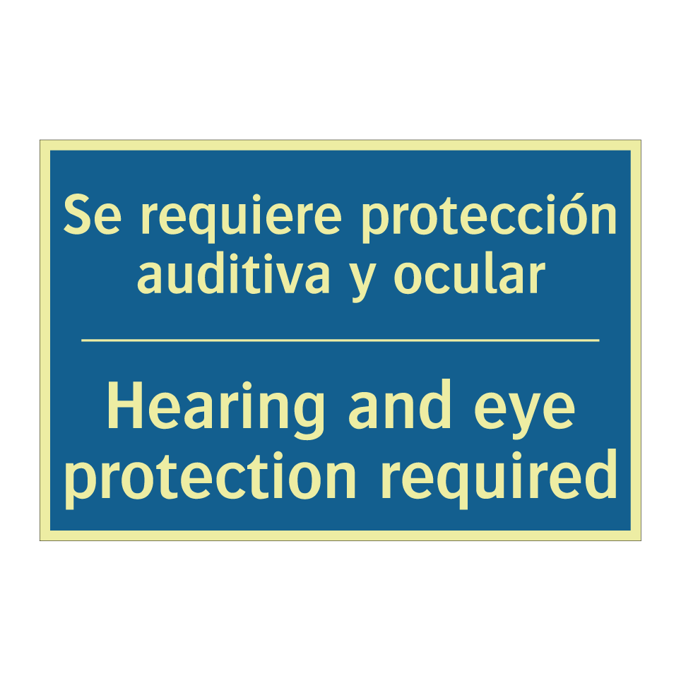 Se requiere protección auditiva  /.../ - Hearing and eye protection required /.../