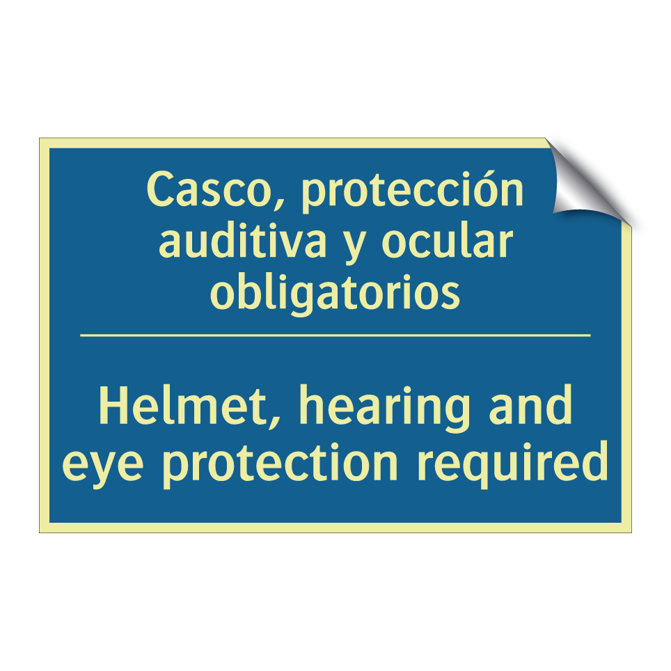Casco, protección auditiva y ocular  /.../ - Helmet, hearing and eye protection  /.../