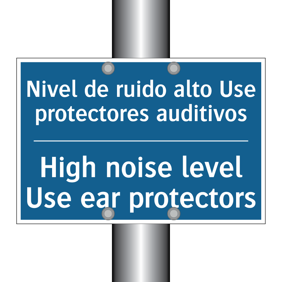 Nivel de ruido alto Use protectores  /.../ - High noise level Use ear protectors /.../