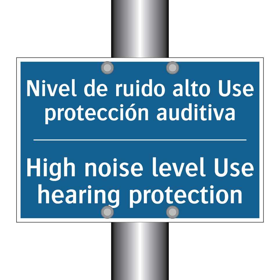 Nivel de ruido alto Use protección  /.../ - High noise level Use hearing protection /.../