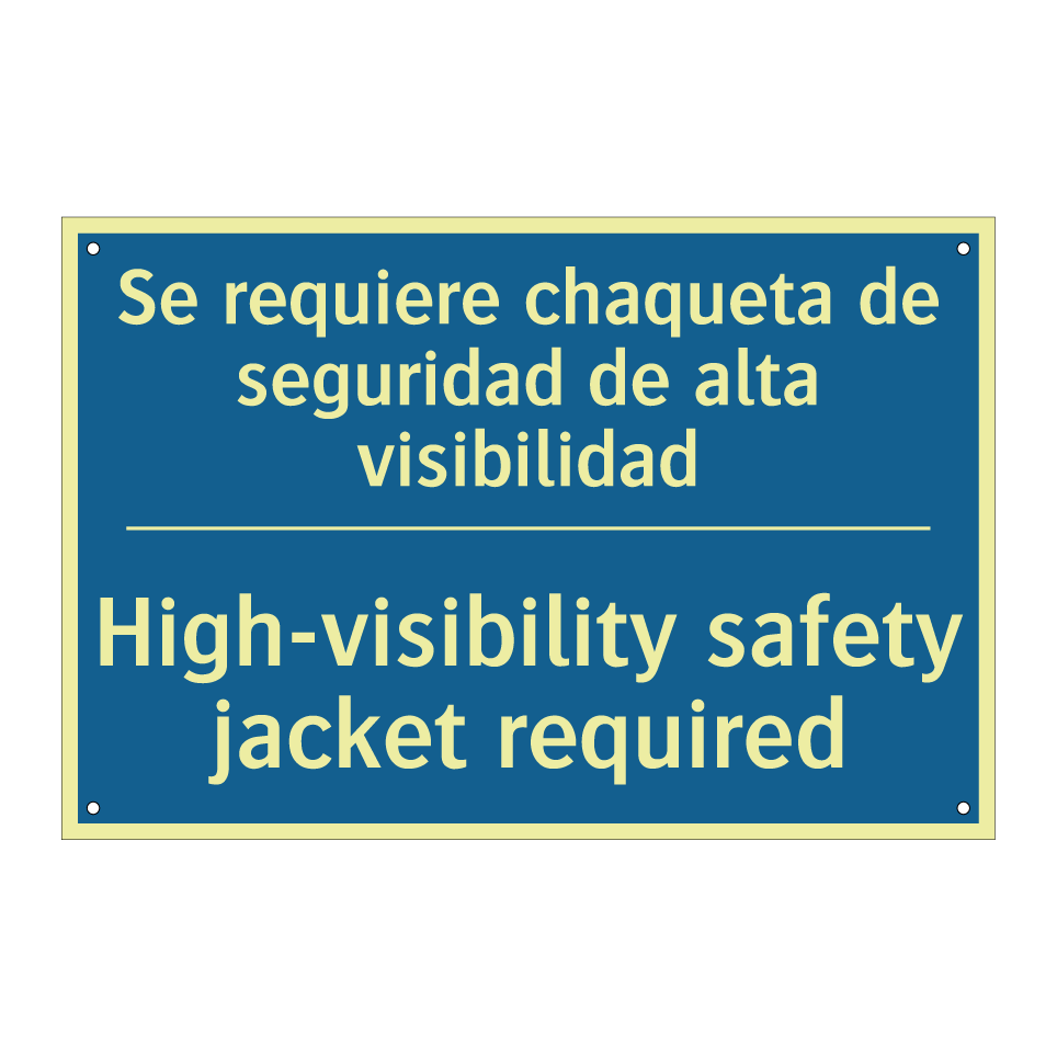 Se requiere chaqueta de seguridad  /.../ - High-visibility safety jacket  /.../
