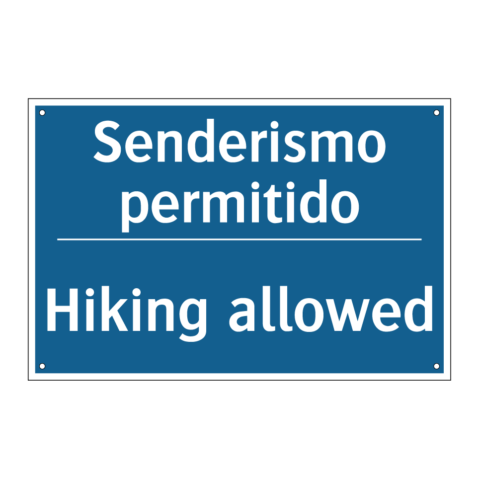 Senderismo permitido - Hiking allowed