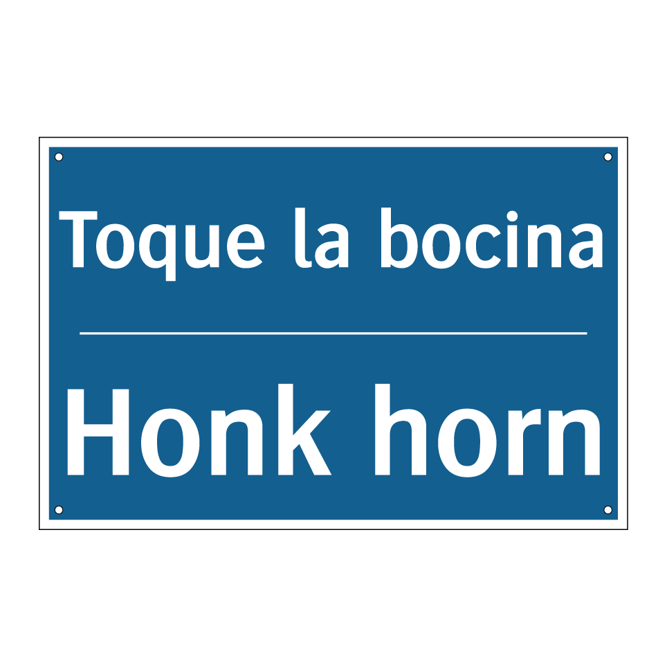 Toque la bocina - Honk horn