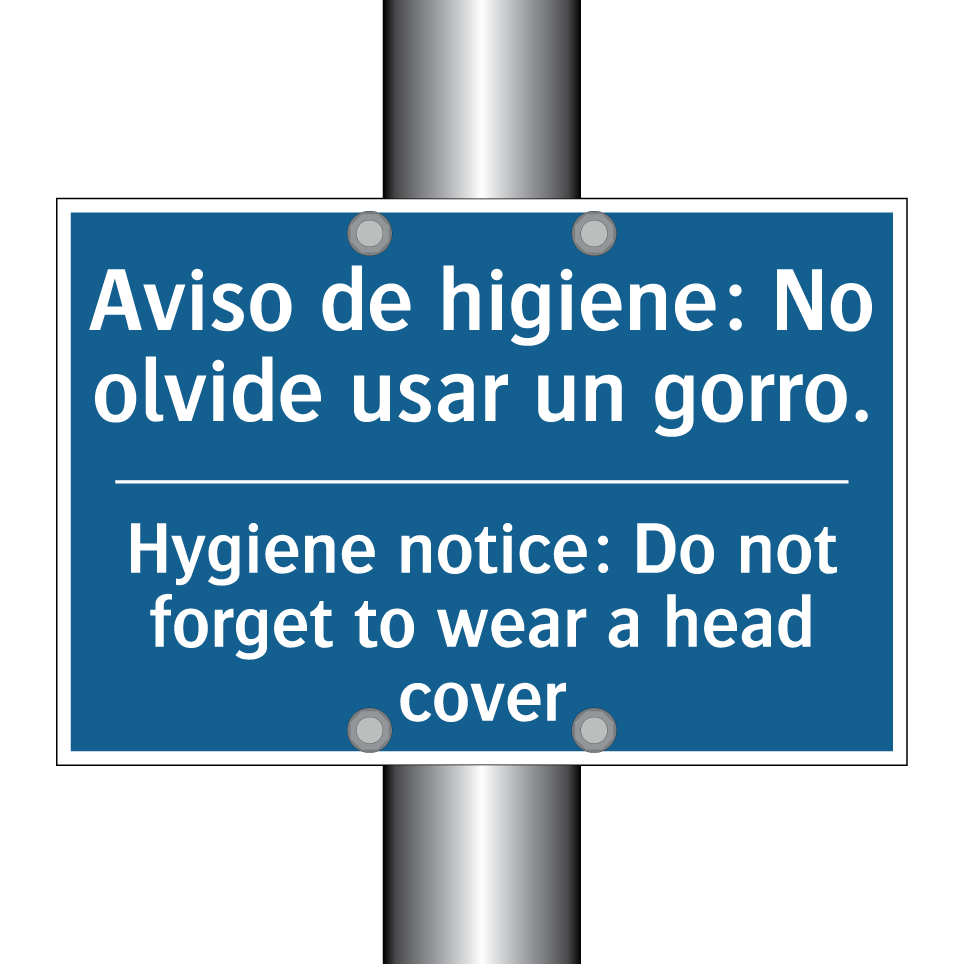 Aviso de higiene: No olvide usar  /.../ - Hygiene notice: Do not forget  /.../