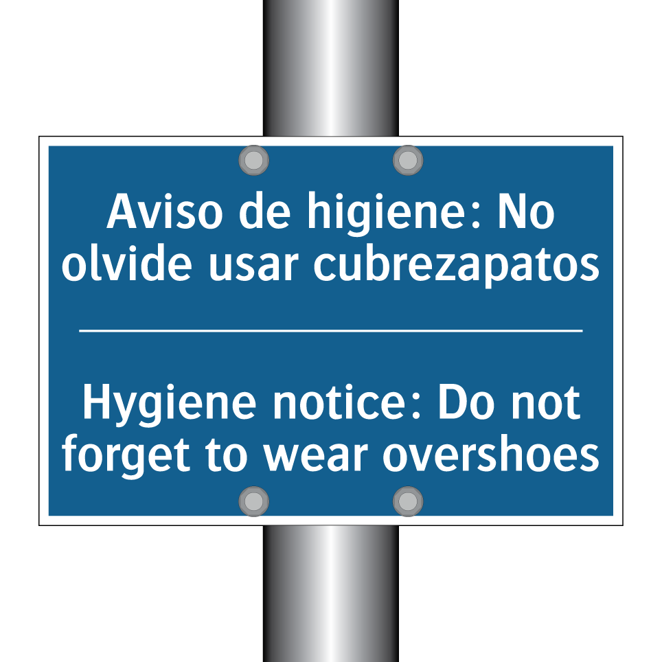 Aviso de higiene: No olvide usar  /.../ - Hygiene notice: Do not forget  /.../