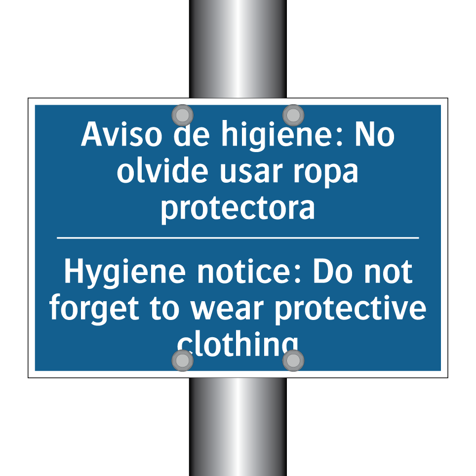 Aviso de higiene: No olvide usar  /.../ - Hygiene notice: Do not forget  /.../