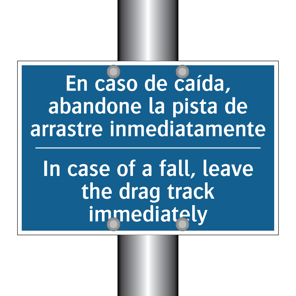 En caso de caída, abandone la  /.../ - In case of a fall, leave the drag  /.../