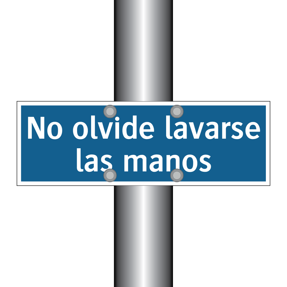 No olvide lavarse las manos