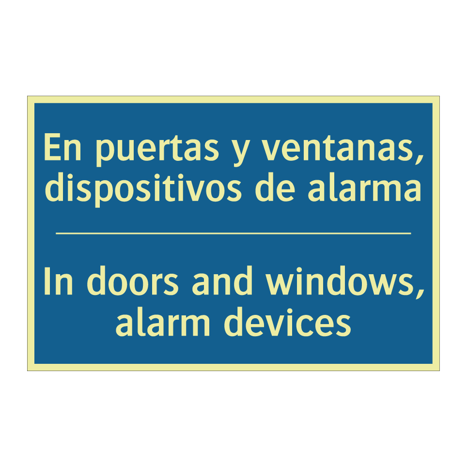 En puertas y ventanas, dispositivos  /.../ - In doors and windows, alarm devices /.../