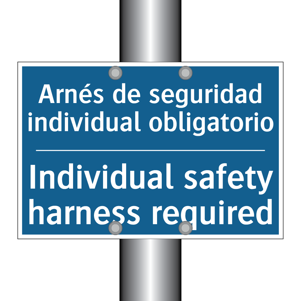 Arnés de seguridad individual  /.../ - Individual safety harness required /.../
