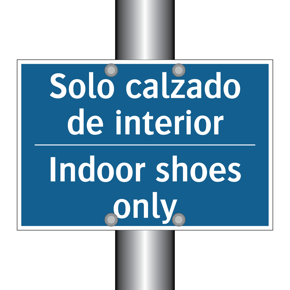 Solo calzado de interior - Indoor shoes only