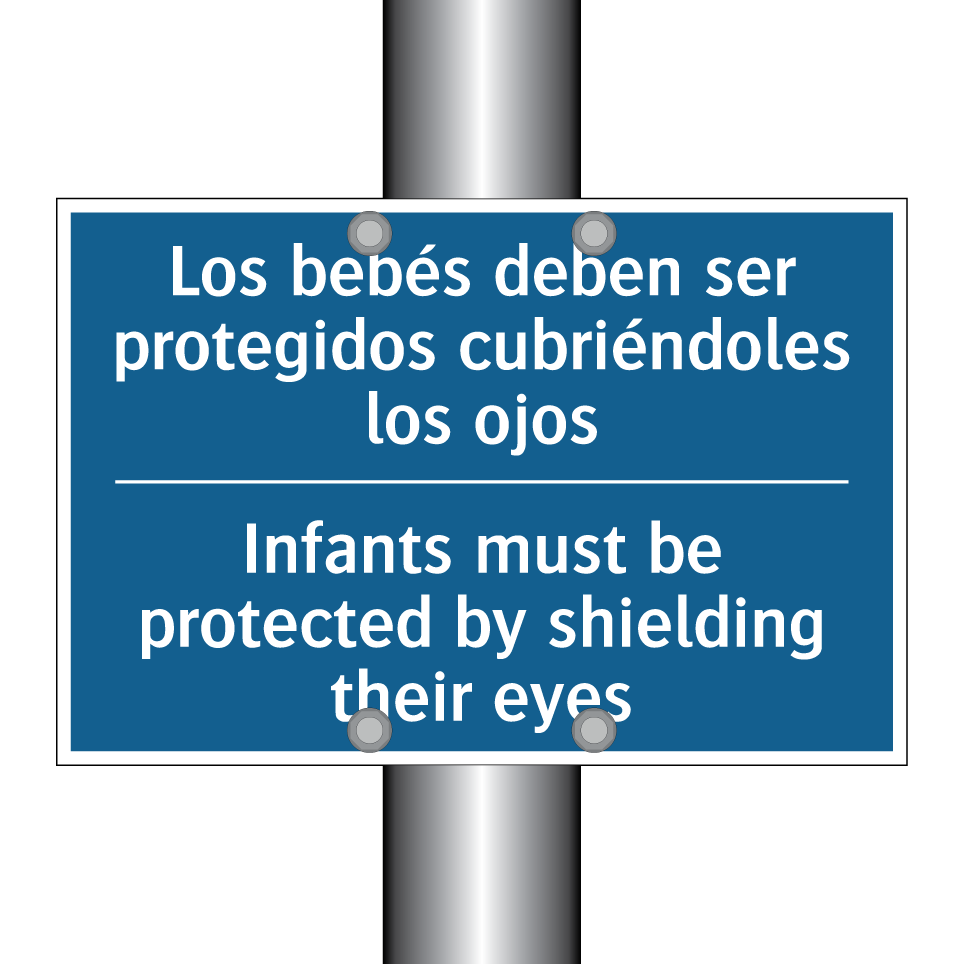 Los bebés deben ser protegidos  /.../ - Infants must be protected by shielding  /.../