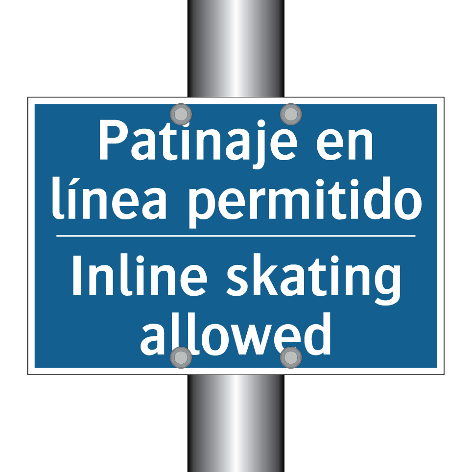 Patinaje en línea permitido - Inline skating allowed