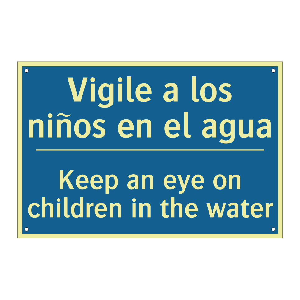 Vigile a los niños en el agua - Keep an eye on children in the  /.../