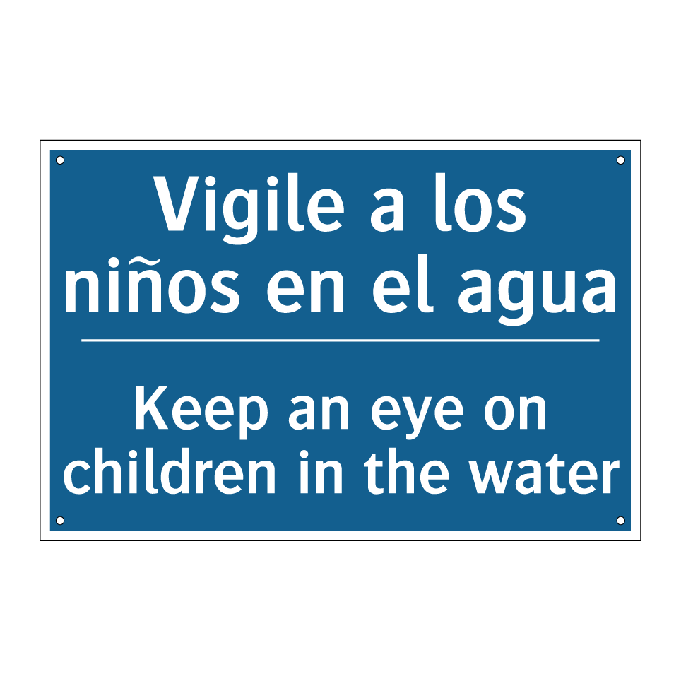 Vigile a los niños en el agua - Keep an eye on children in the  /.../