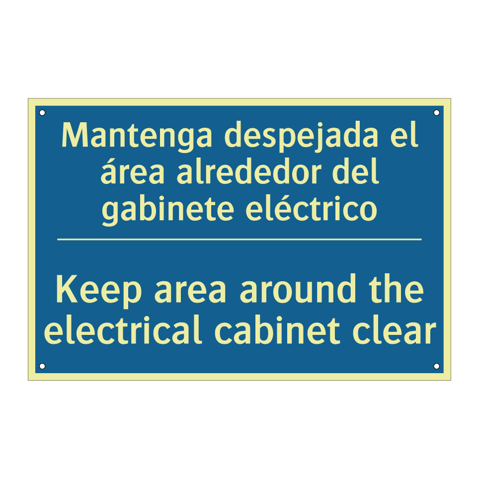 Mantenga despejada el área alrededor  /.../ - Keep area around the electrical  /.../