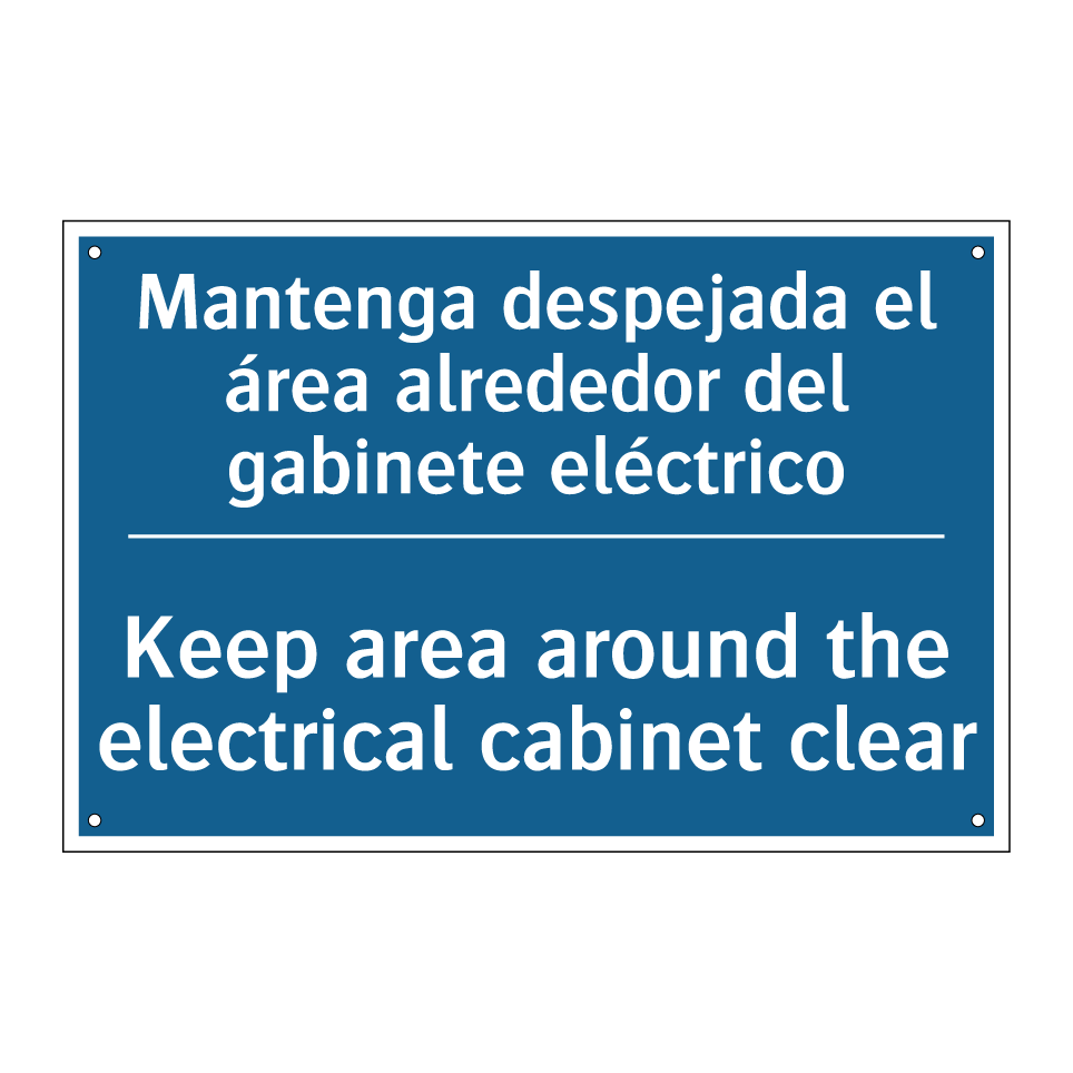 Mantenga despejada el área alrededor  /.../ - Keep area around the electrical  /.../