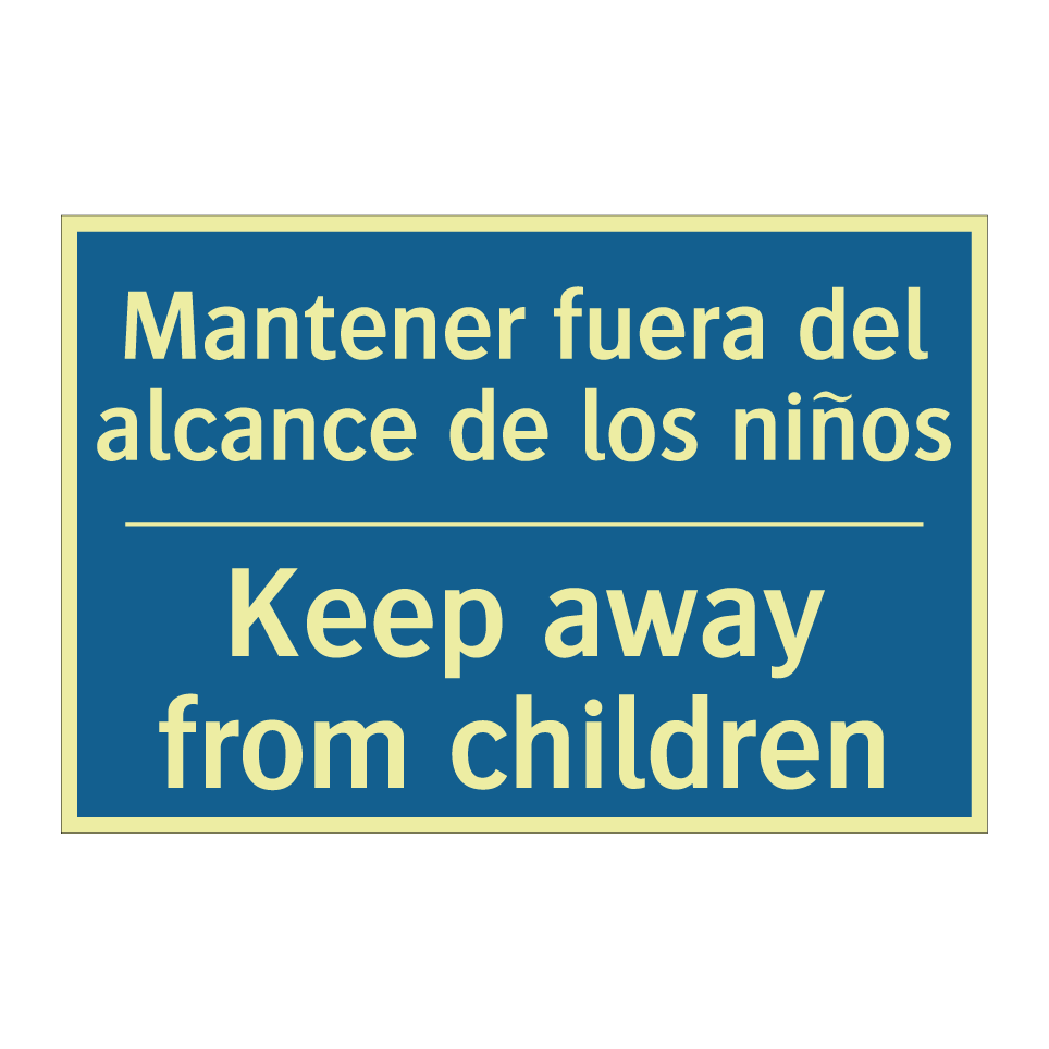 Mantener fuera del alcance de  /.../ - Keep away from children