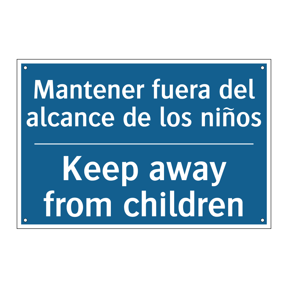 Mantener fuera del alcance de  /.../ - Keep away from children