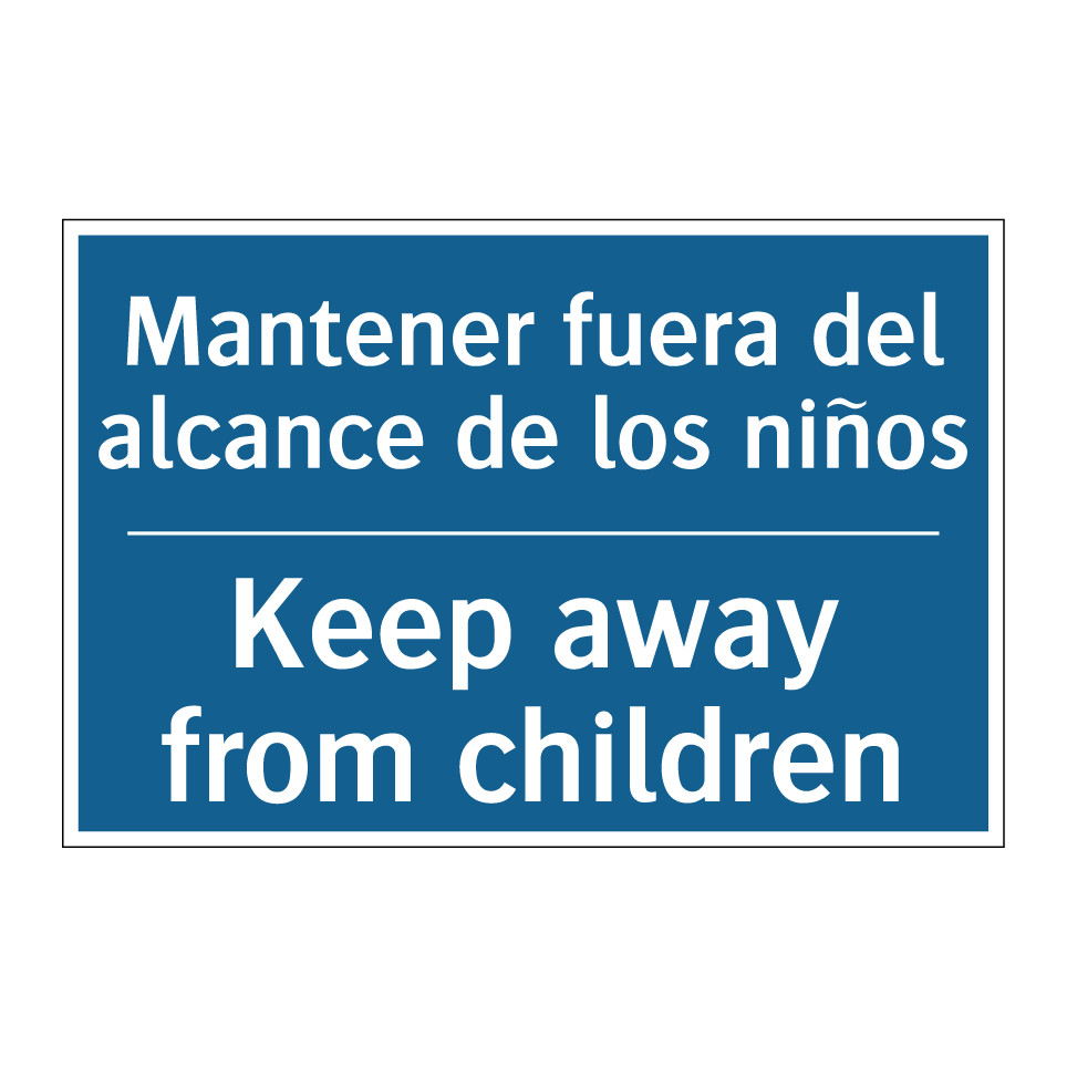 Mantener fuera del alcance de  /.../ - Keep away from children