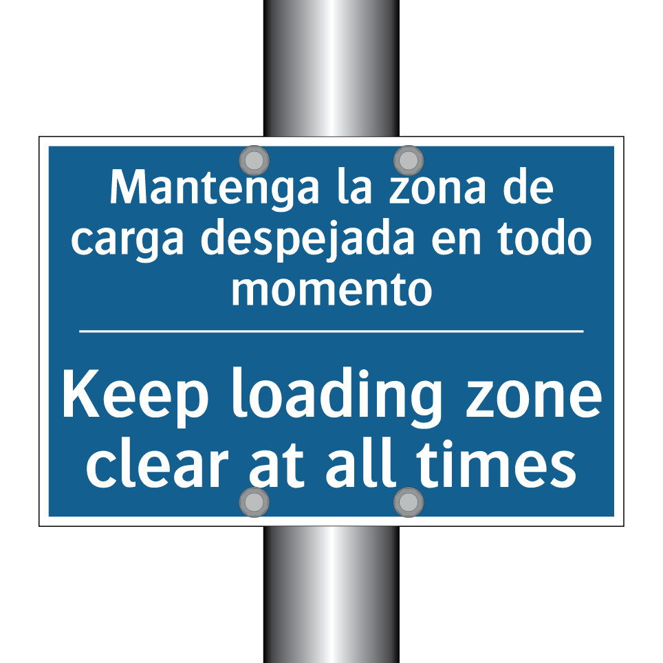 Mantenga la zona de carga despejada  /.../ - Keep loading zone clear at all  /.../