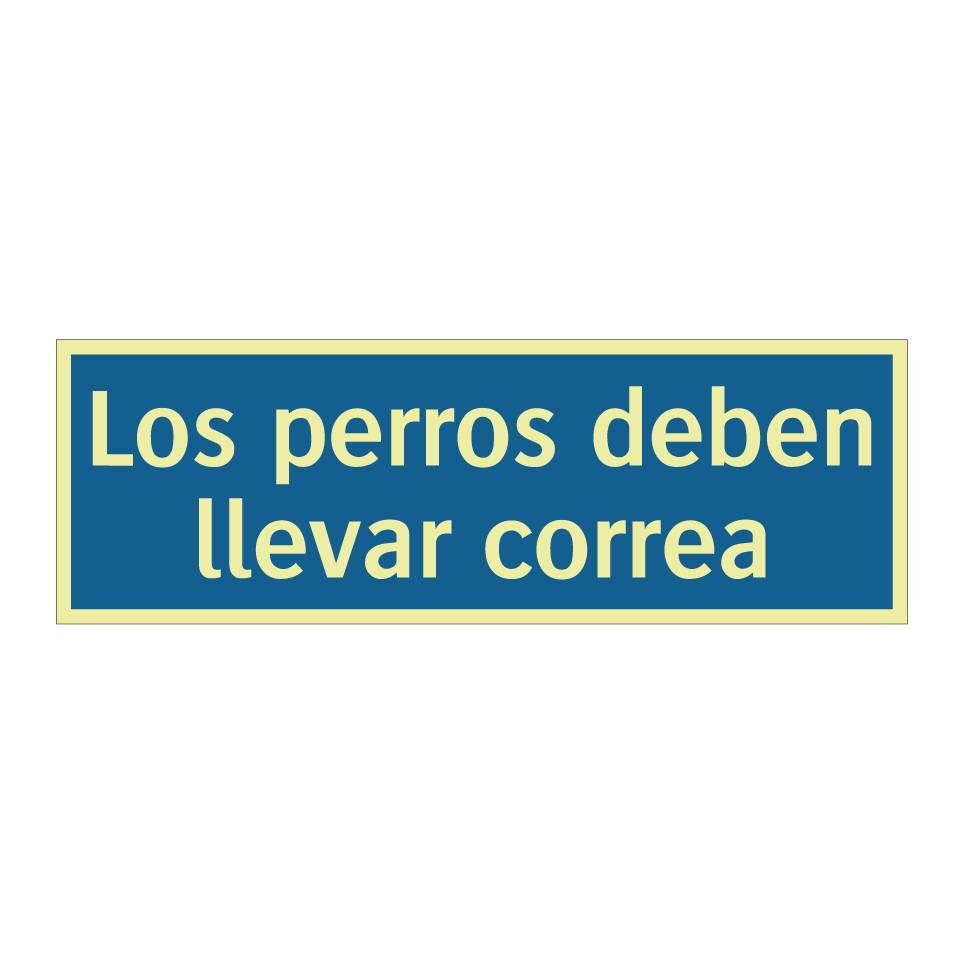 Los perros deben llevar correa