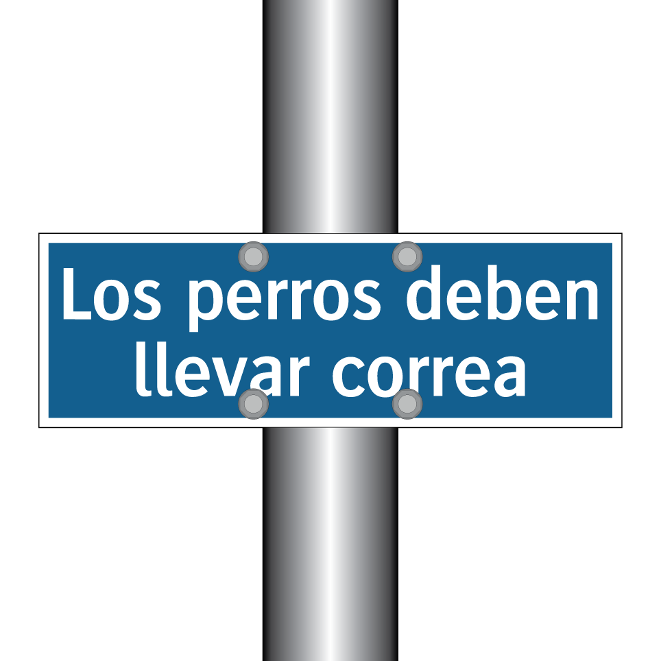 Los perros deben llevar correa