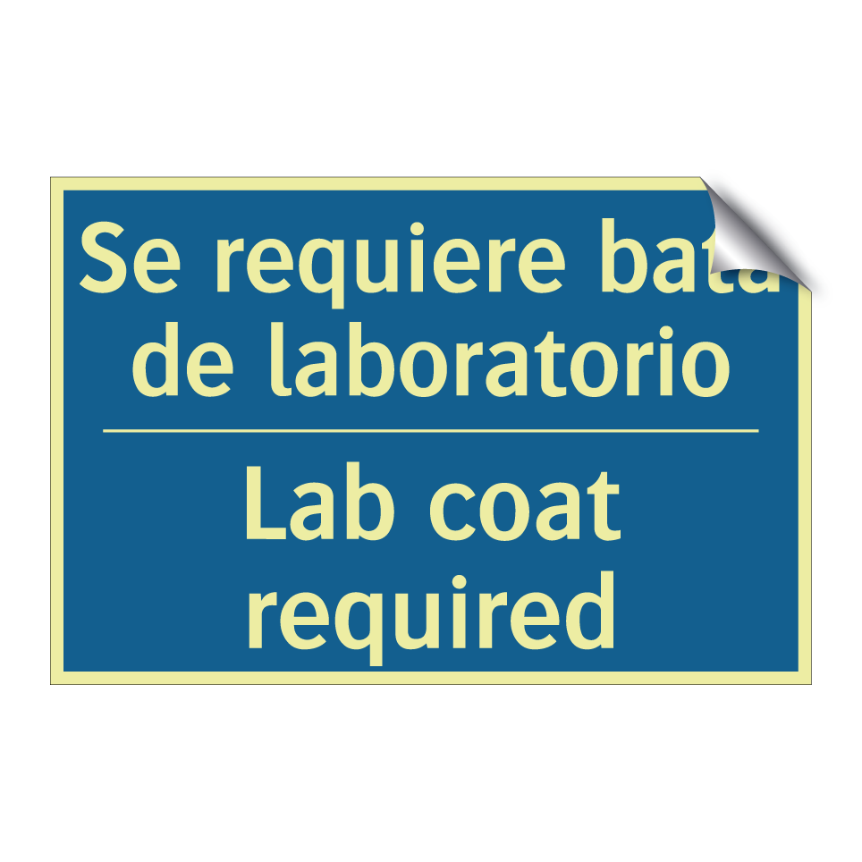 Se requiere bata de laboratorio /.../ - Lab coat required