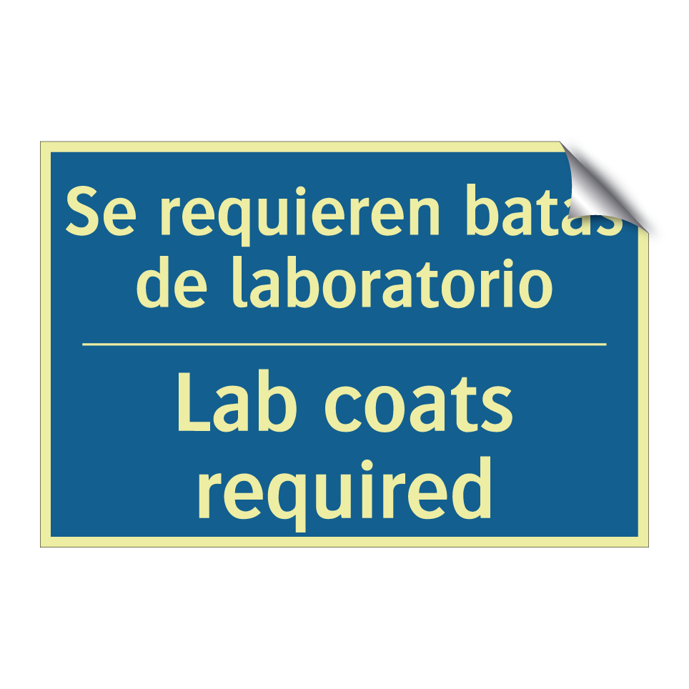 Se requieren batas de laboratorio /.../ - Lab coats required