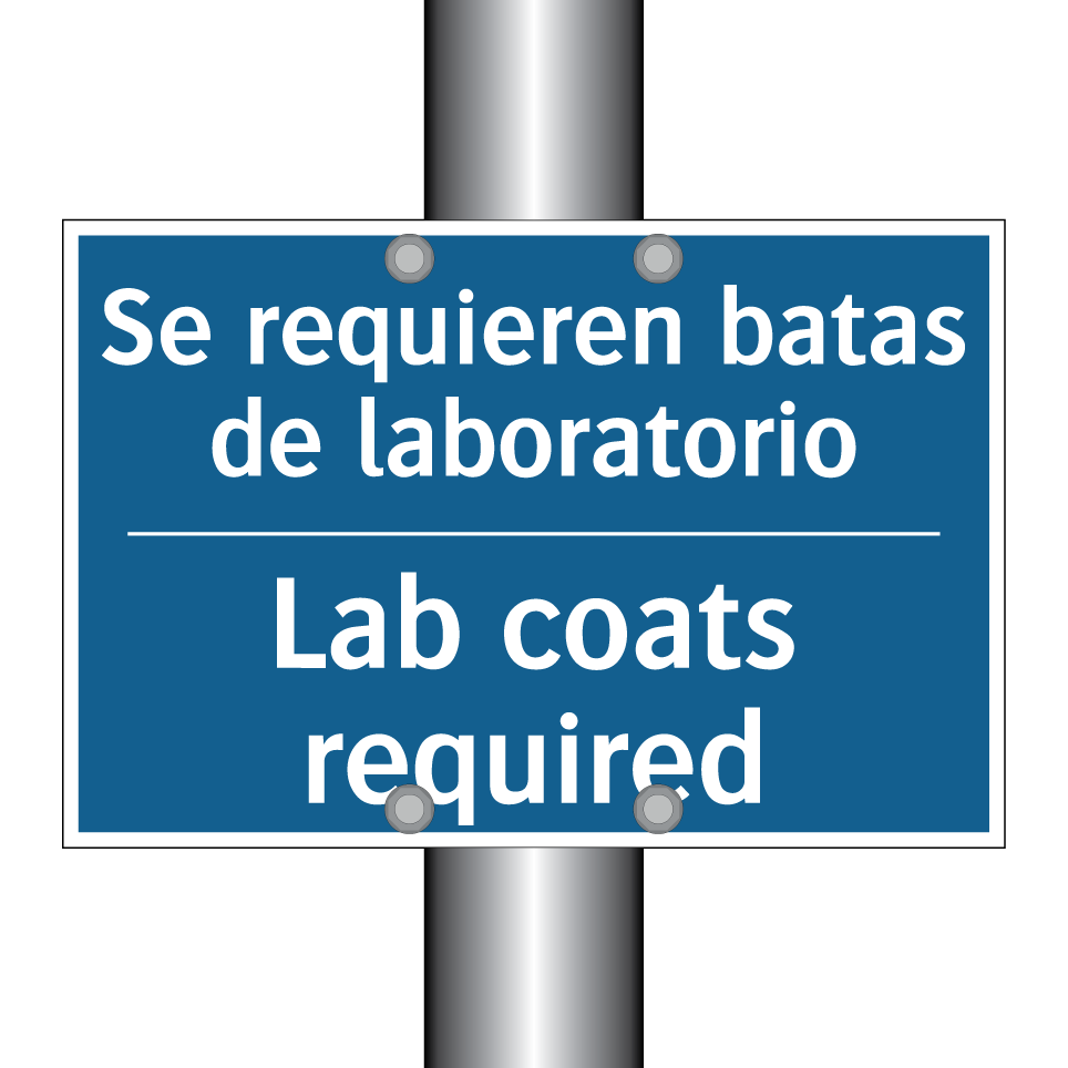 Se requieren batas de laboratorio /.../ - Lab coats required