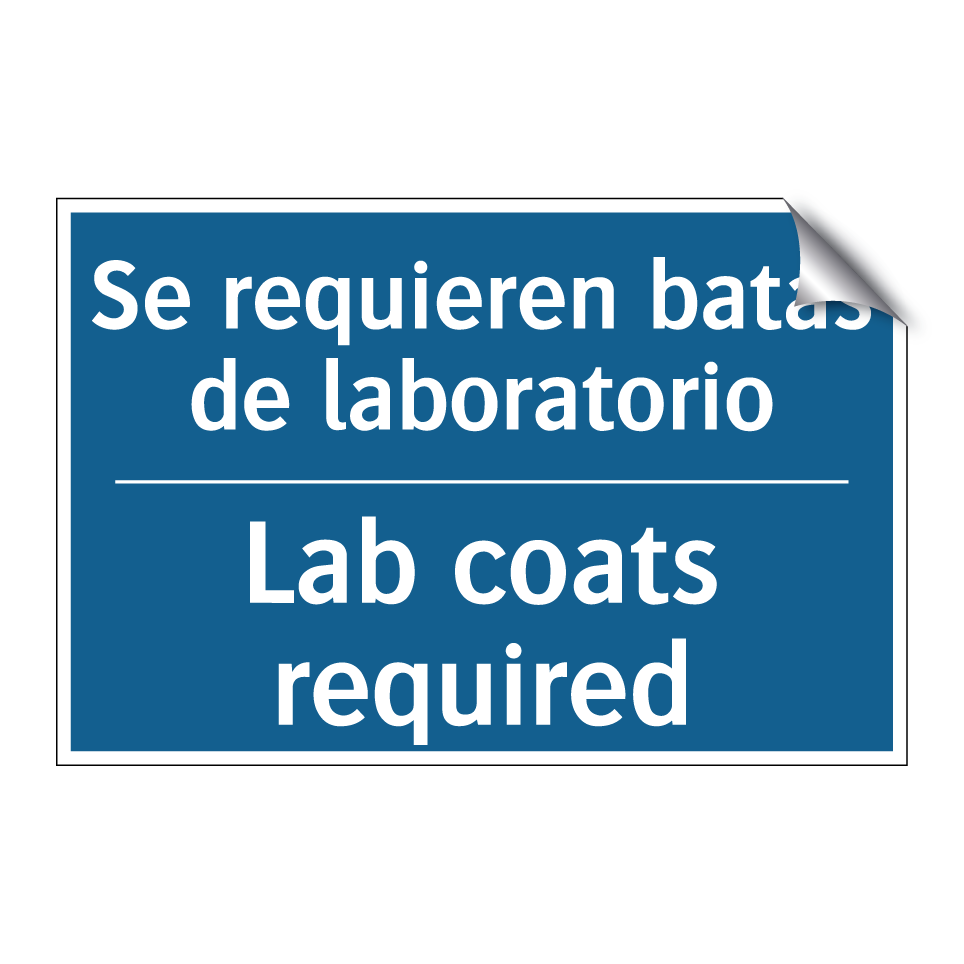 Se requieren batas de laboratorio /.../ - Lab coats required