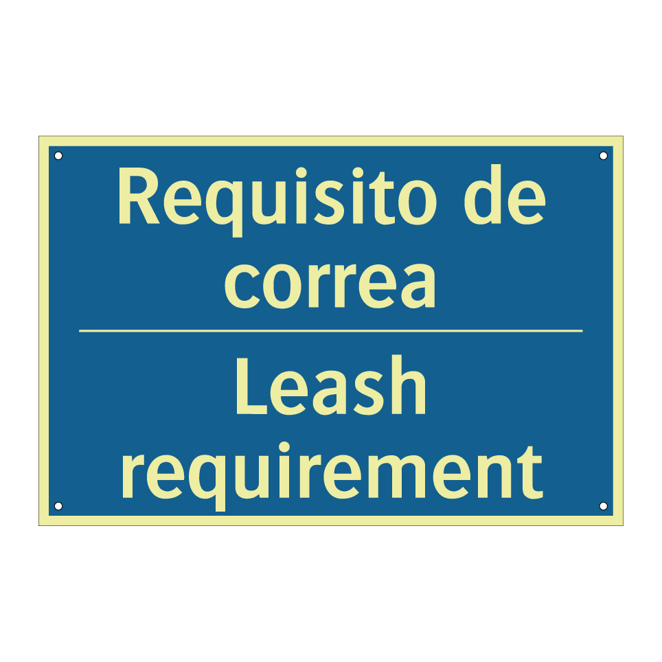 Requisito de correa - Leash requirement