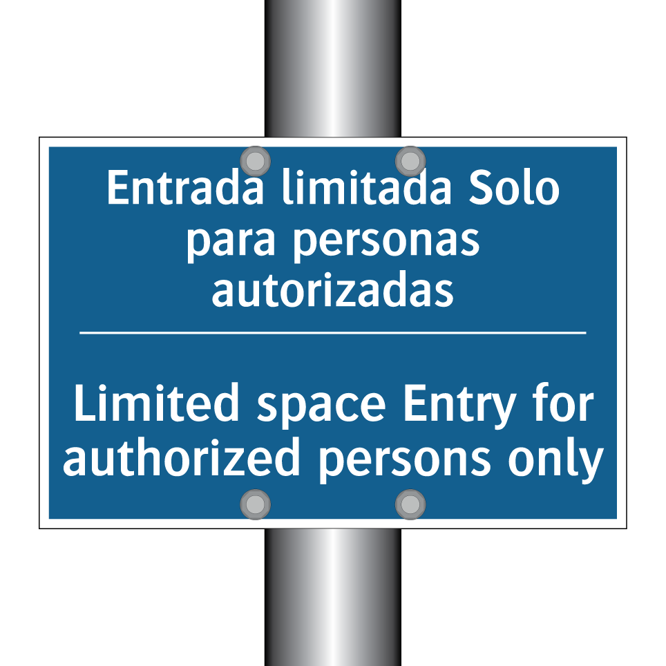 Entrada limitada Solo para personas  /.../ - Limited space Entry for authorized  /.../