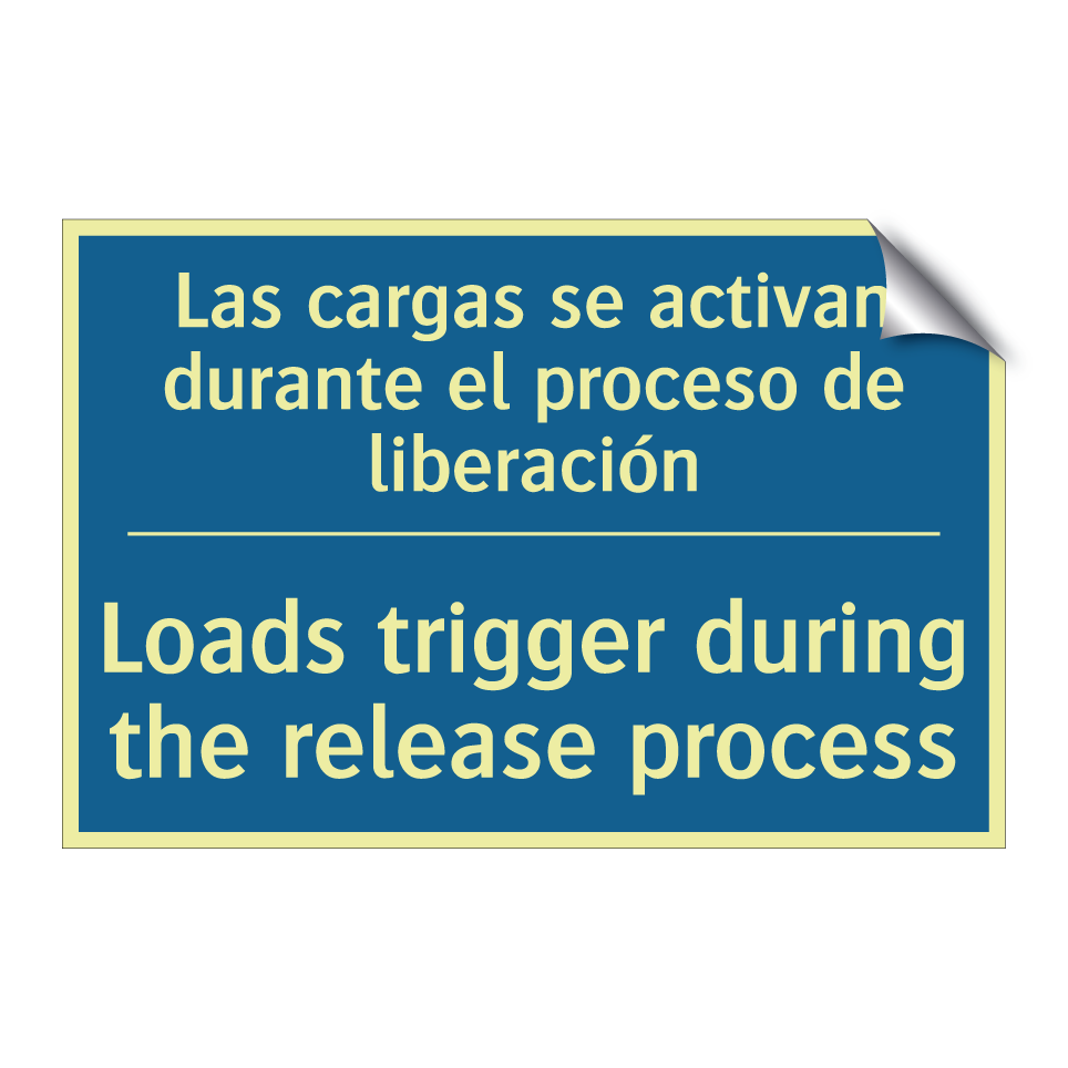 Las cargas se activan durante  /.../ - Loads trigger during the release  /.../