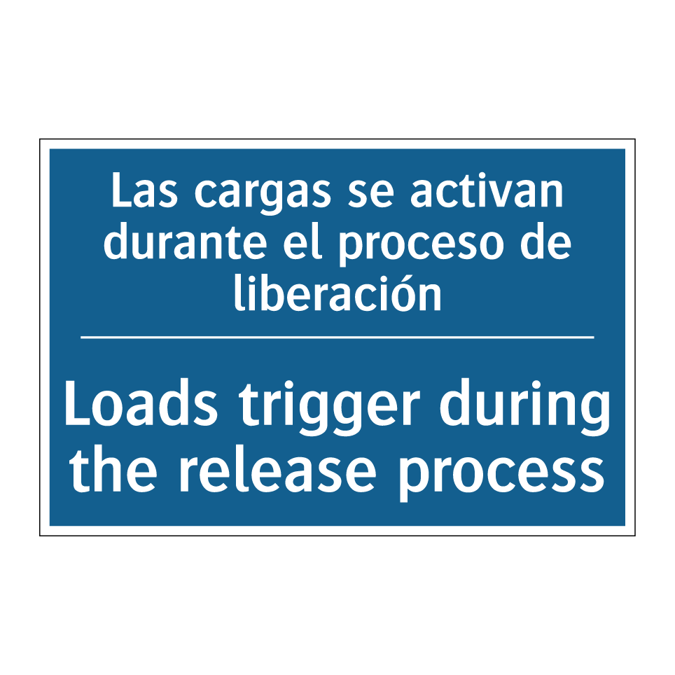 Las cargas se activan durante  /.../ - Loads trigger during the release  /.../