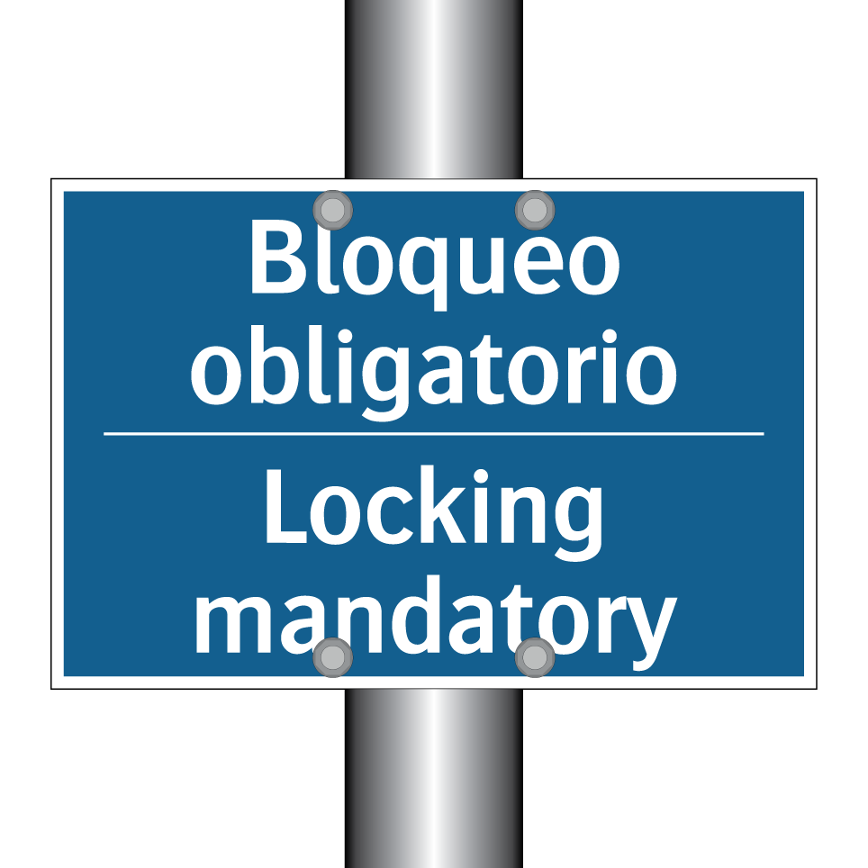 Bloqueo obligatorio - Locking mandatory