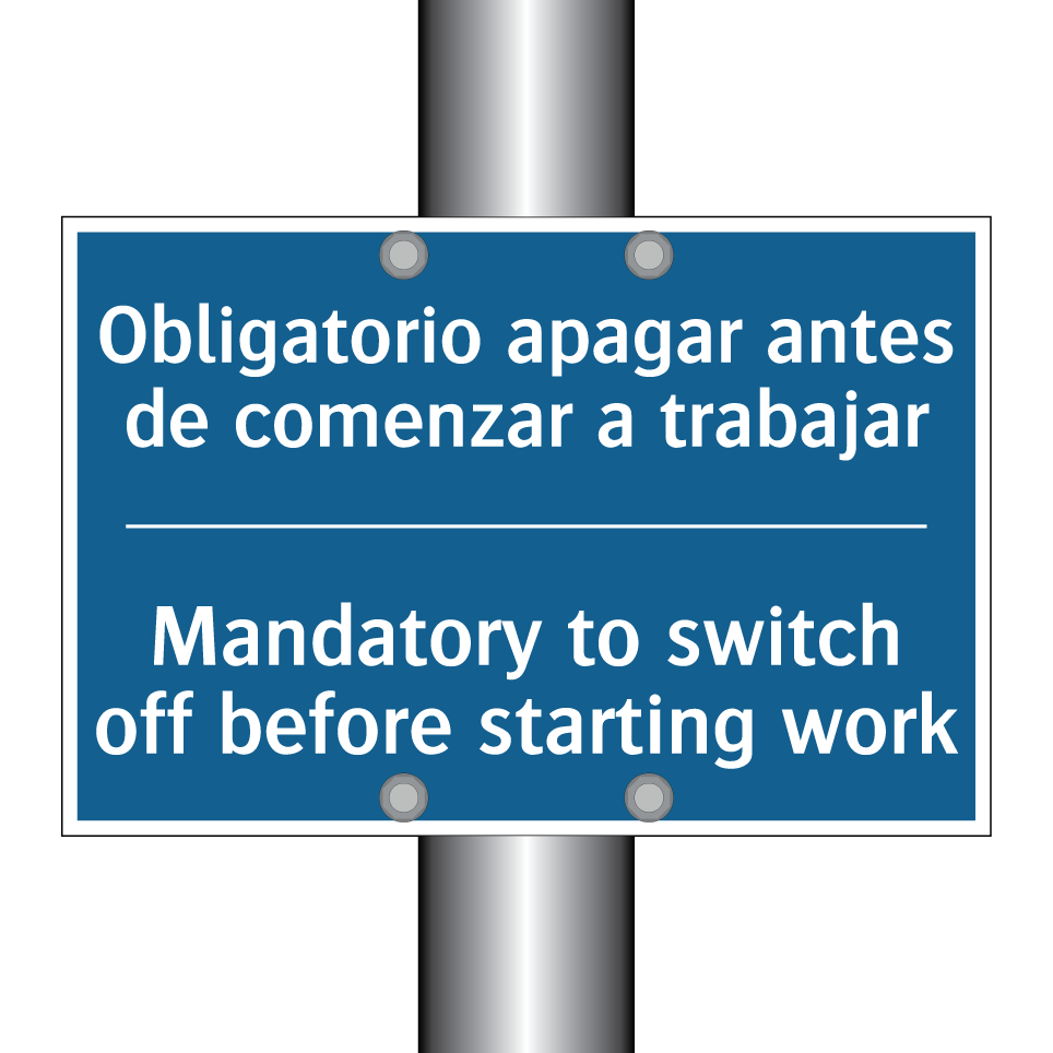 Obligatorio apagar antes de comenzar  /.../ - Mandatory to switch off before  /.../