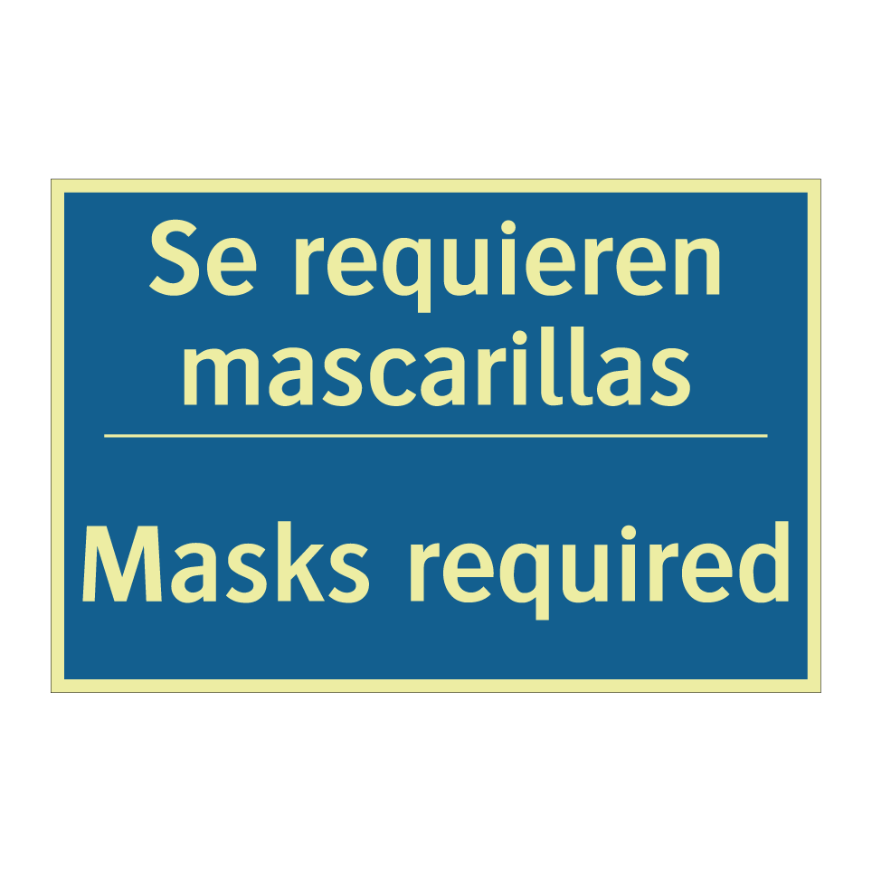 Se requieren mascarillas - Masks required