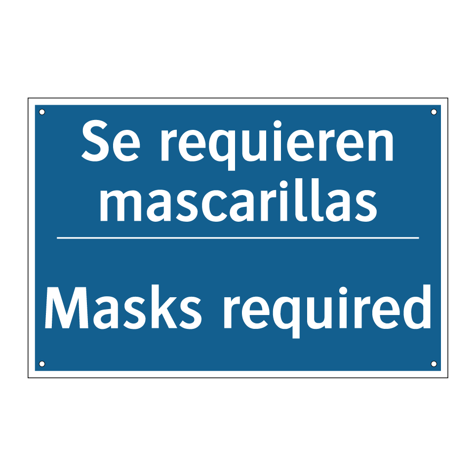 Se requieren mascarillas - Masks required