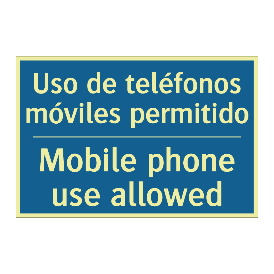 Uso de teléfonos móviles permitido /.../ - Mobile phone use allowed