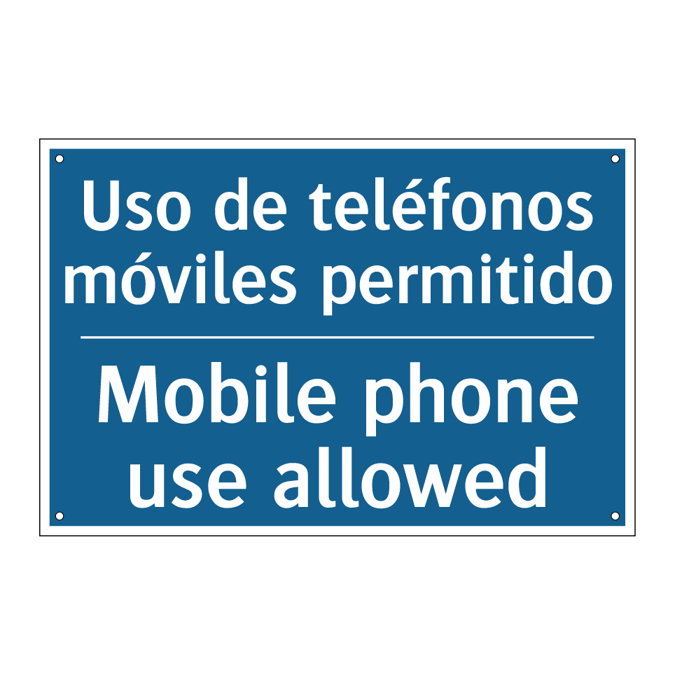 Uso de teléfonos móviles permitido /.../ - Mobile phone use allowed