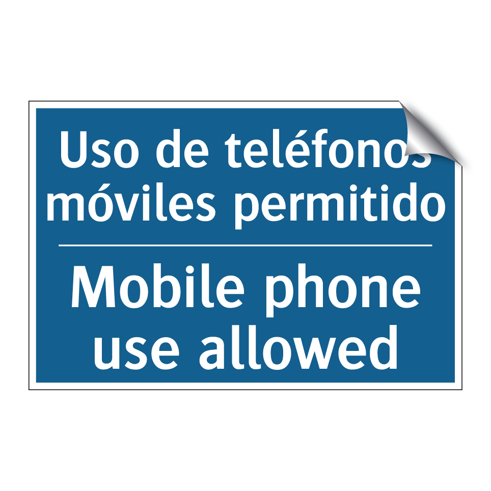 Uso de teléfonos móviles permitido /.../ - Mobile phone use allowed