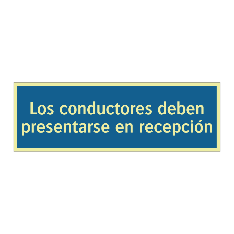 Los conductores deben presentarse en recepción